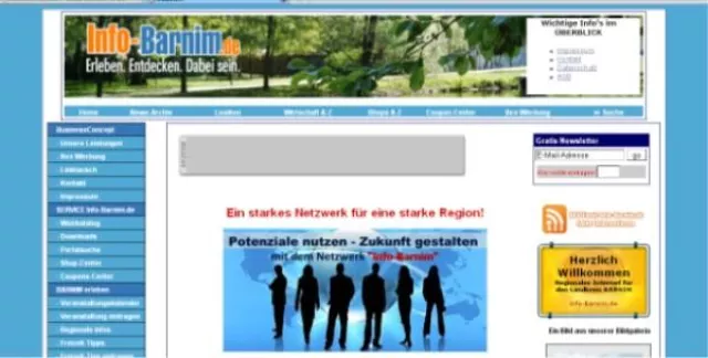 Bild: Mehr als 1,5 Millionen Gäste besuchten das Online-Magazin Info-BARNIM.de