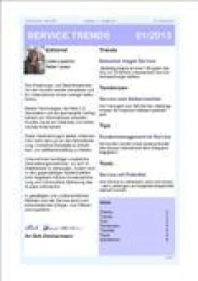 „Kundenzentrierung im Service“ – Aktuelle Ausgabe des Newsletter SERVICE TRENDS jetzt erhältlich Bild: „Kundenzentrierung im Service“ – Aktuelle Ausgabe des Newsletter SERVICE TRENDS jetzt erhältlich