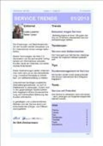 Bild: „Kundenzentrierung im Service“ – Aktuelle Ausgabe des Newsletter SERVICE TRENDS jetzt erhältlich