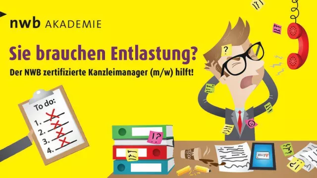 Bild: NWB Akademie: Partner und Inhaber entlasten, Kanzleiorganisation verbessern, Freiräume gewinnen