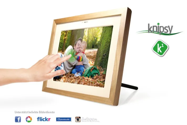Knipsy K1 ist der erste digitale Bilderrahmen mit Instagram Unterstützung übers Internet Bild: Knipsy K1 ist der erste digitale Bilderrahmen mit Instagram Unterstützung übers Internet