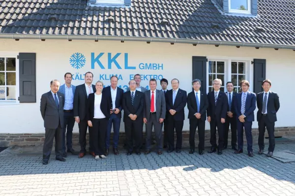 Bild: Panasonic Vice President aus Japan besichtigt KKL Klimatechnik-Vertriebs GmbH