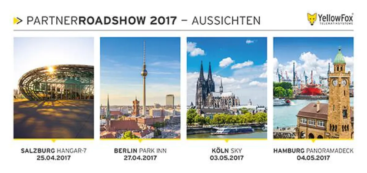 YellowFox Partner-Roadshow 2017 © YellowFox GmbH