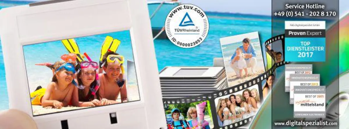 digitalspezialist digitalisiert ca. 5 Mio. Dias im Jahr und bietet drei Qualitätsstufen an.