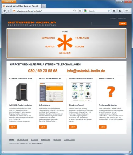 Neue Asterisk-Plattform online - asterisk-berlin.de mit umfangreichen Informationen – und Sneak Preview Bild: Neue Asterisk-Plattform online - asterisk-berlin.de mit umfangreichen Informationen – und Sneak Preview