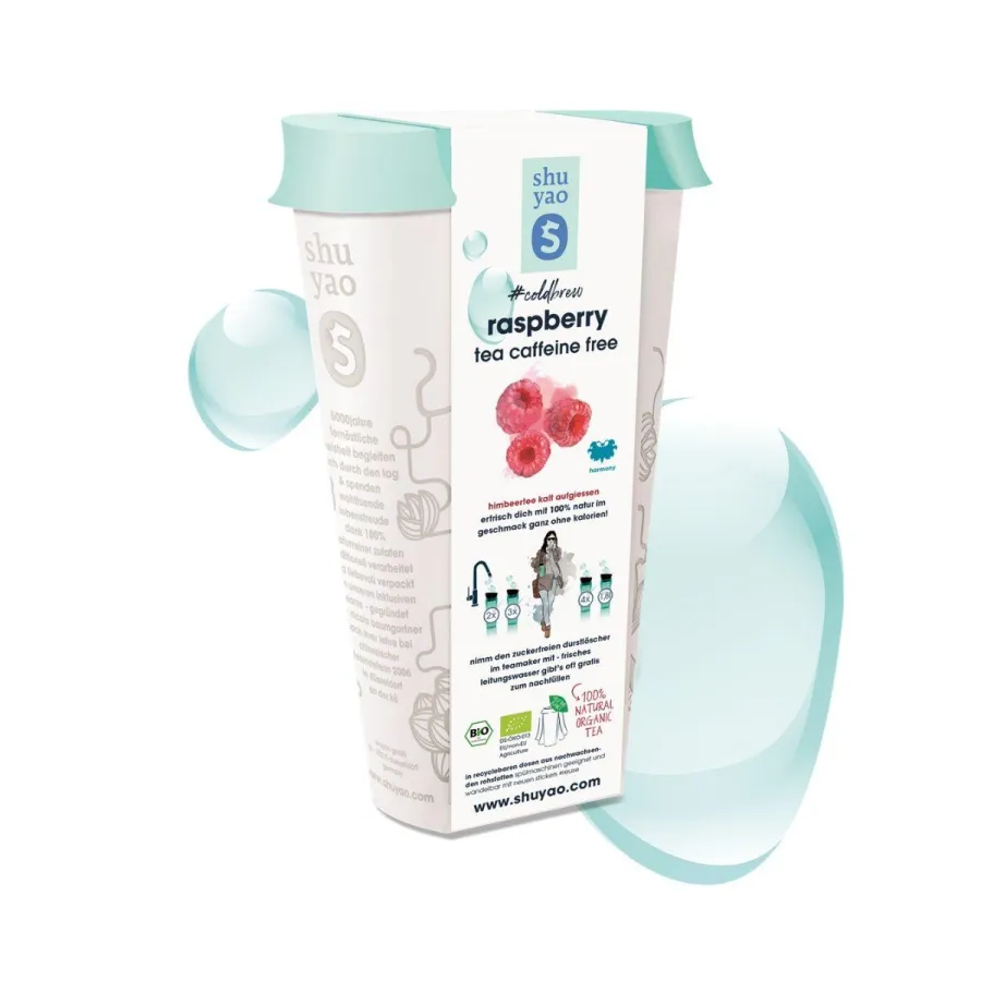 Shuyao Coldbrew Raspberry Himbeertee: 100% natürlich und erfrischend in nachhaltiger Dose