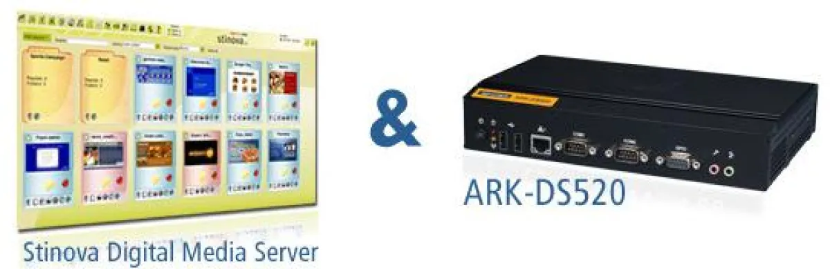 Stinova Software mit Advantech Digital Signage Hardware