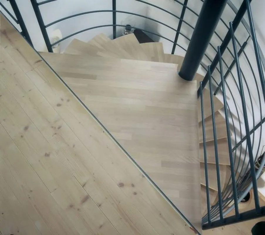 Spindeltreppe im Wohnhaus Foto: Gottfried Erdmann