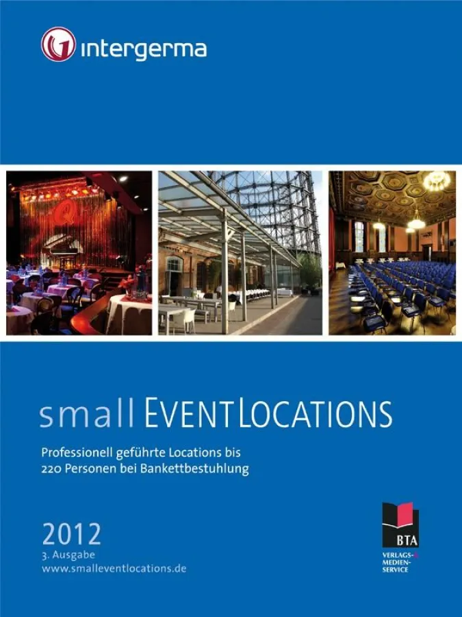 Das Handbuch smallEVENTLOCATIONS 2012 kann ab sofort bestellt werden.