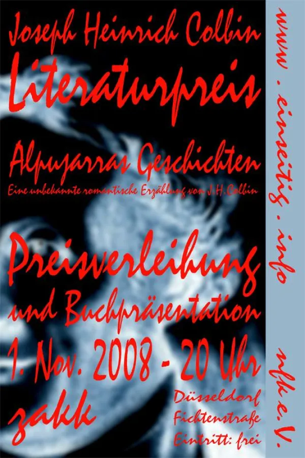Verleihung des Joseph-Heinrich-Colbin-Preises und Buchvorstellung - zakk - Düsseldorf - 1.11.2008