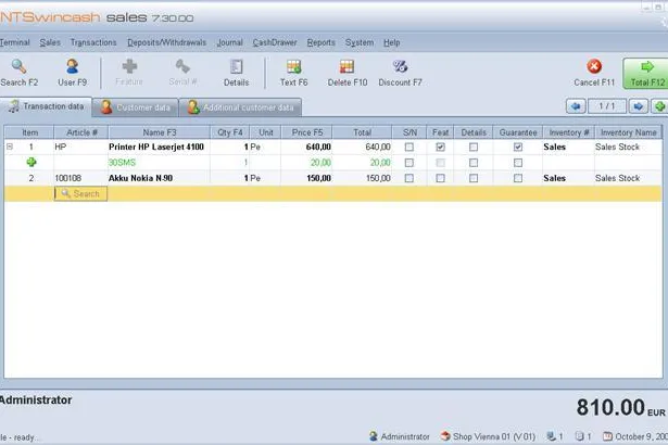 Revolutionär in Funktion und Design: Retail Management Software NTS WINCASH 7.20 Bild: Revolutionär in Funktion und Design: Retail Management Software NTS WINCASH 7.20