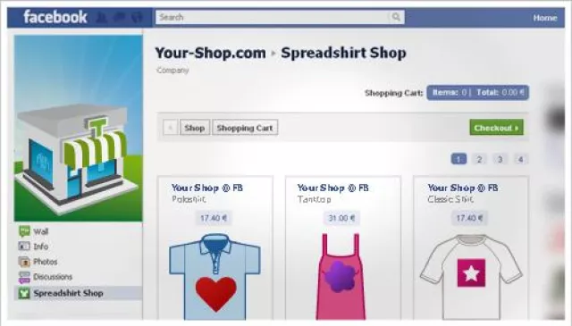 Bild: Spreadshirt erweitert mit Facebook-App seine Vertriebskanäle