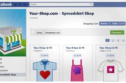 Bild: Spreadshirt erweitert mit Facebook-App seine Vertriebskanäle