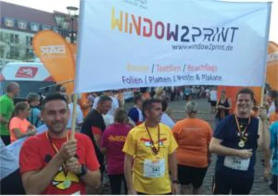 Bild: Window2Print nahm erfolgreich am 3. Firmenlauf in Frankfurt Oder teil