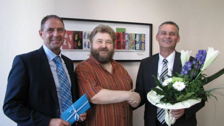 Bild: ISU Zeitarbeitnehmer feiert 20-jähriges Betriebsjubiläum