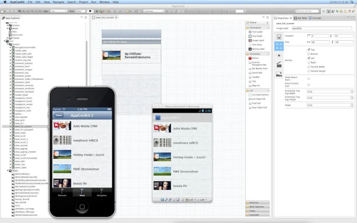 AppConKit 3: Crossplattform UI Editor
