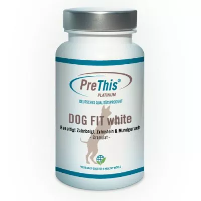 Bild: Zahnstein beim Hund – DOG FIT white von PreThis