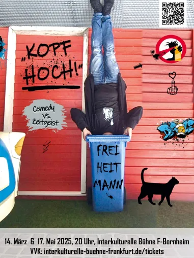 Bild: „Kopf hoch! - Comedy vs. Zeitgeist" - Post-Bundestagswahl-Comedy in Frankfurt-Bornheim