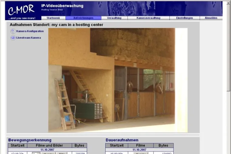 Bild: Professionelle Video-Überwachung per Internet: Neuer kostenloser Online-Dienst zeichnet Webcam-Streams auf