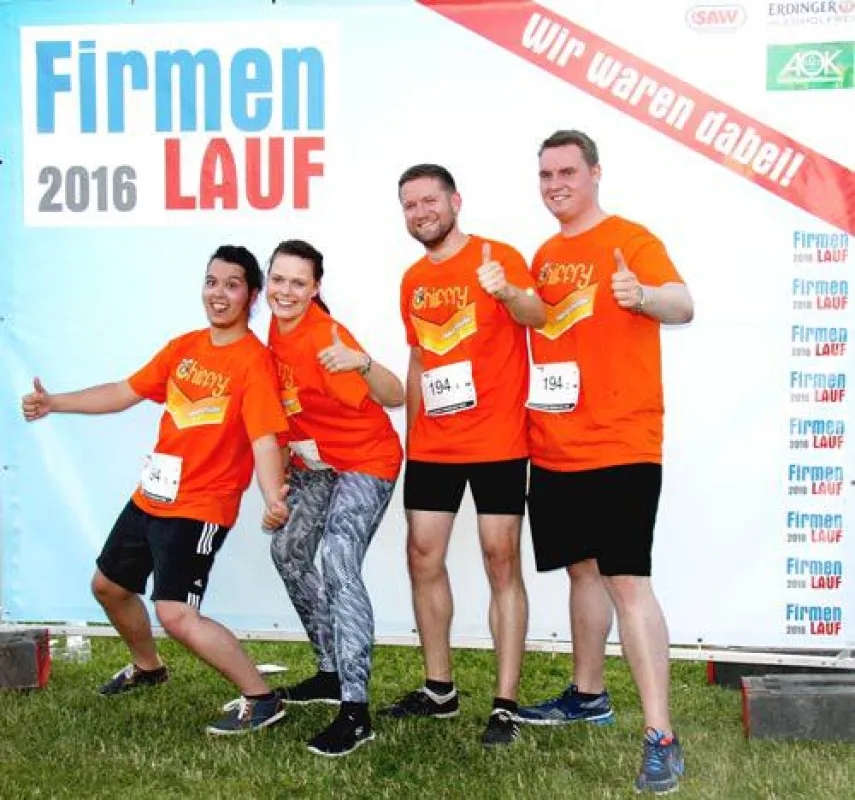 Secure Messenger Chiffry entsendet Team zum Halleschen Firmenlauf 2016