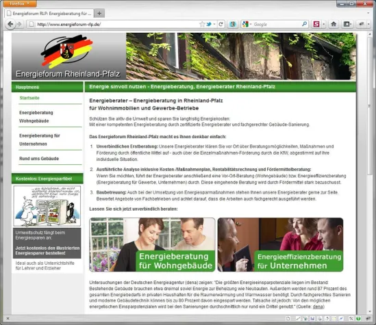 Bild: Energieforum Rheinland-Pfalz: Onlineportal bietet Energieberatung und Infos zum Energiesparen in RLP