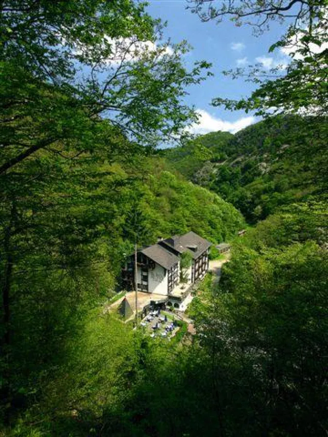 Schmuckstück im Naturidyll: Das Hotel Weißmühle im Moseltal