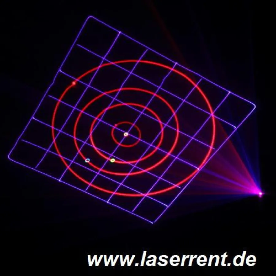 Einfache Grafikprojektion auf einer Spezialleinwand