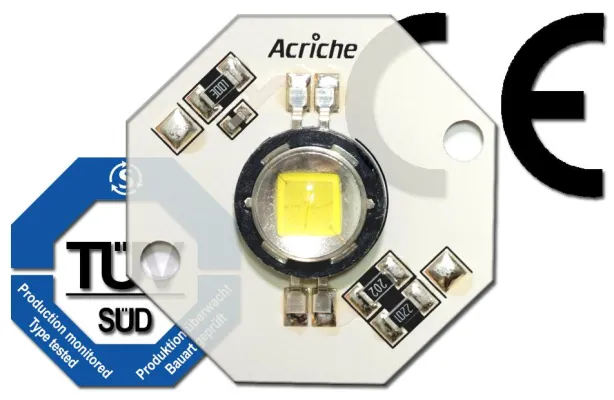 Bild: Seoul Semiconductor’s Acriche erlangt weltweite Sicherheitszertifizierung Weltweit erstes LED-Modul mit CE