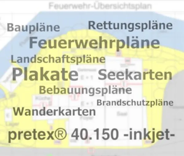 Bild: Wasserfestes Spezialpapier für Tintenstrahlplotter