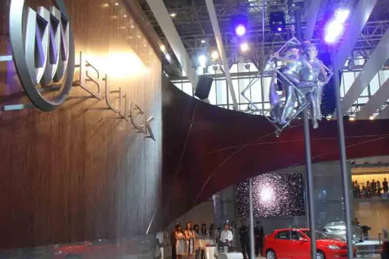 as systems waterwall auf der Auto China 2008 Bild: as systems waterwall auf der Auto China 2008