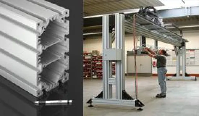 Bild: Schwerlastprofile aus Aluminium: leicht, flexibel, belastbar - die Alternative zur Stahlkonstruktion