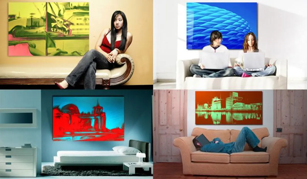 Kreative Stadtkunstwerke für Wohnung und Büro