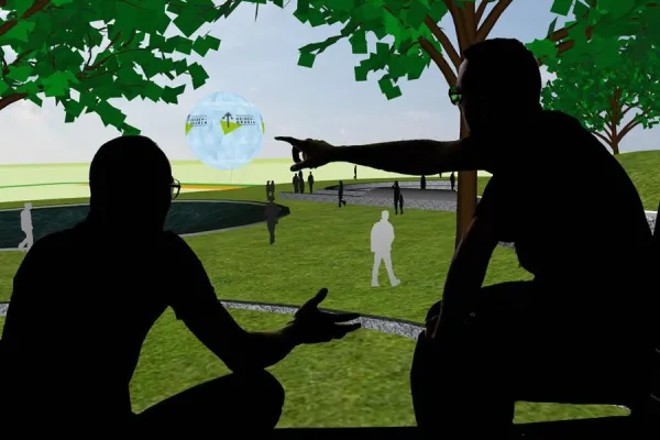 Bild: Visualisierung des Projekts 'Erlebnisfeld Heidengraben'