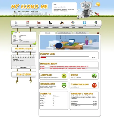 Bild: My Econo Me – offizieller Spielstart