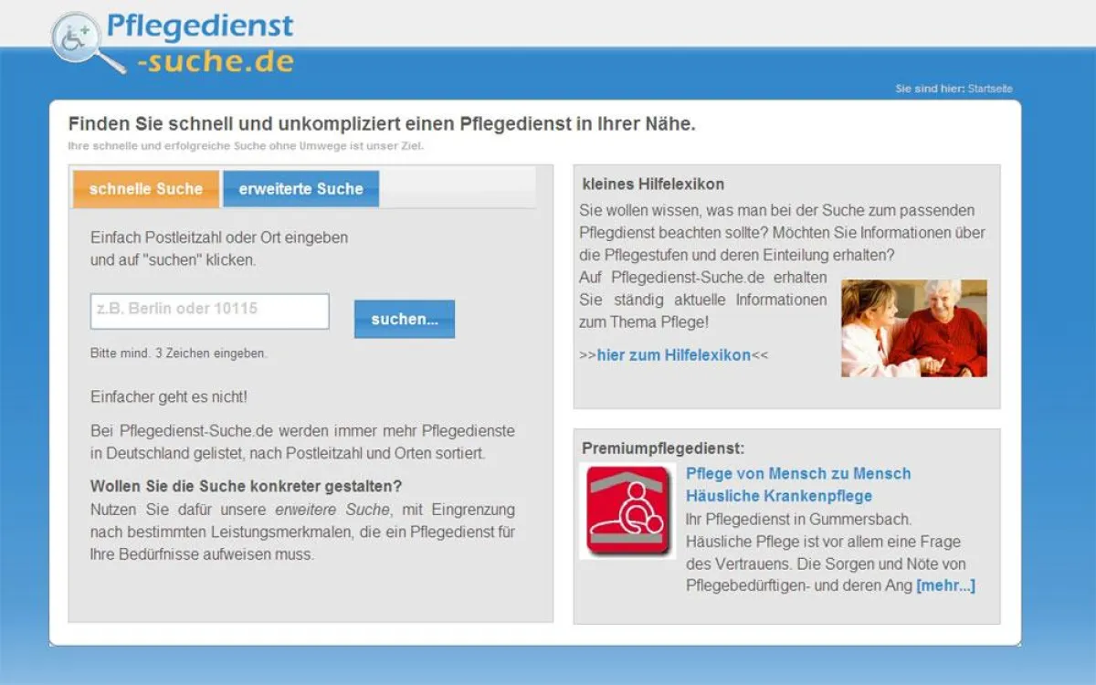 Pflegedienst online