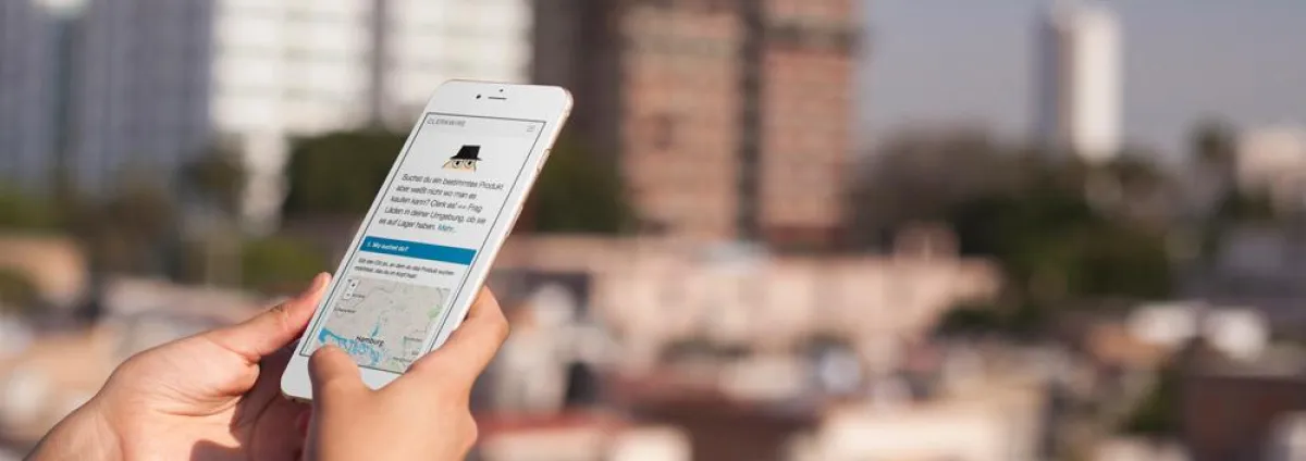 ClerkWire.com auf dem Smartphone