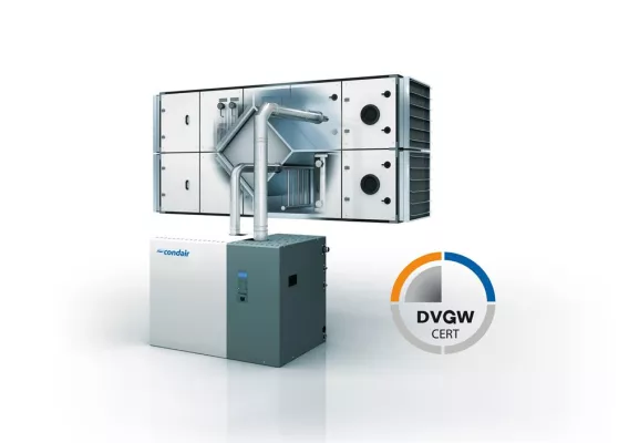 Bild: Energieeffiziente Abgasnutzung mit Dampf-Luftbefeuchtung