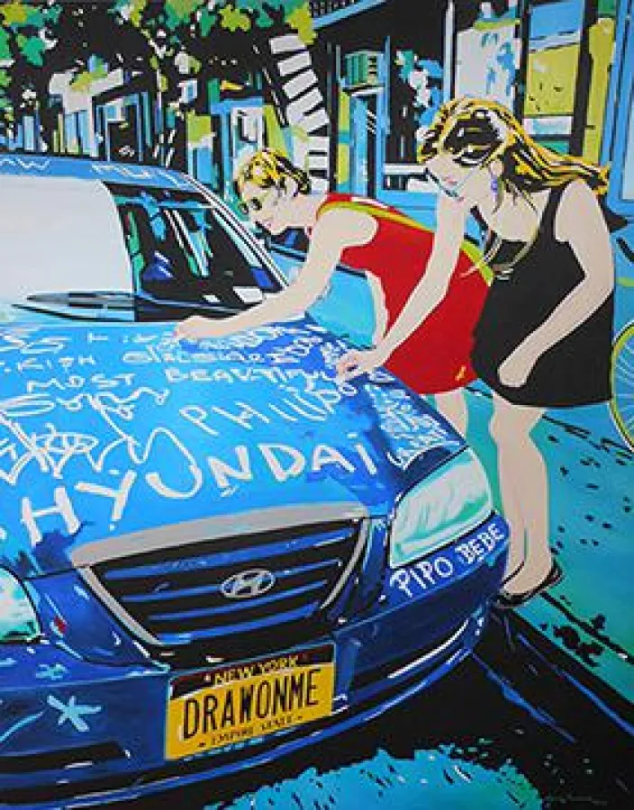 Carola Paschold - Draw On Me - 2015 - Öl auf Leinwand - H 130 cm x B 100 cm