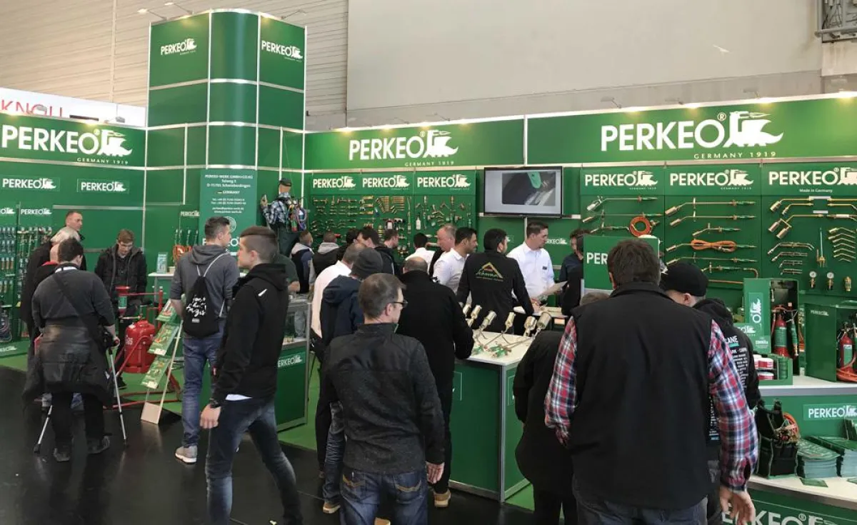 Der Perkeo-Messestand auf der DACH+HOLZ 2018 in Köln