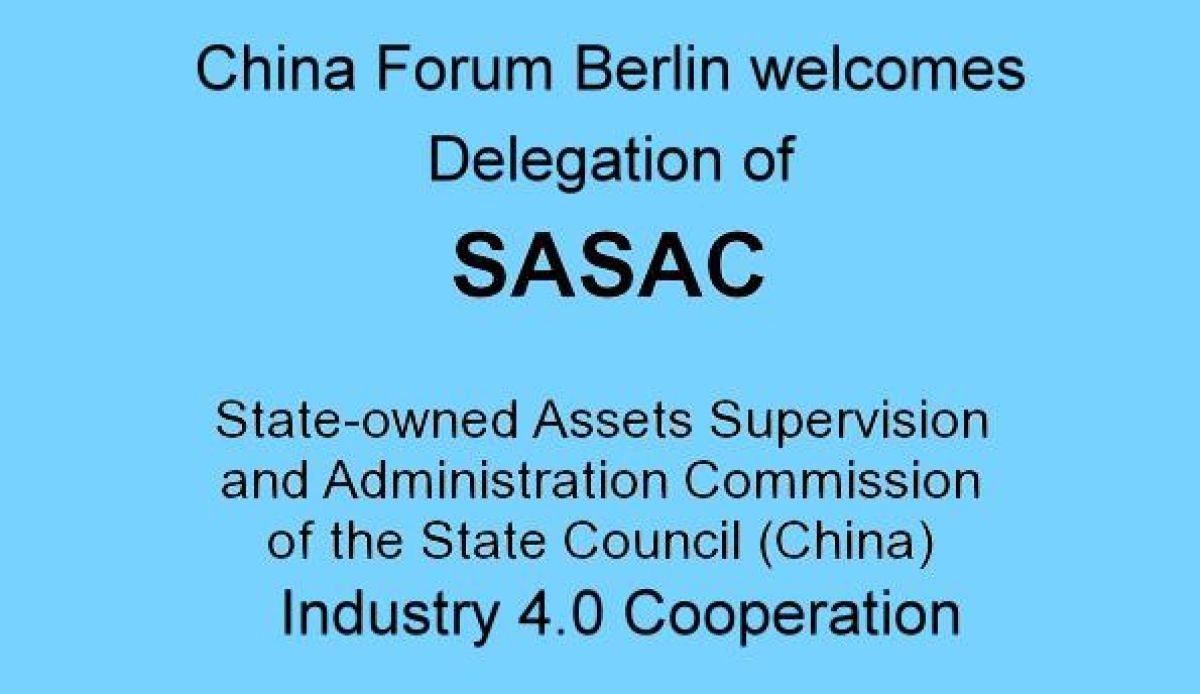 China + Industrie 4.0 Delegation der SASAC in Berlin