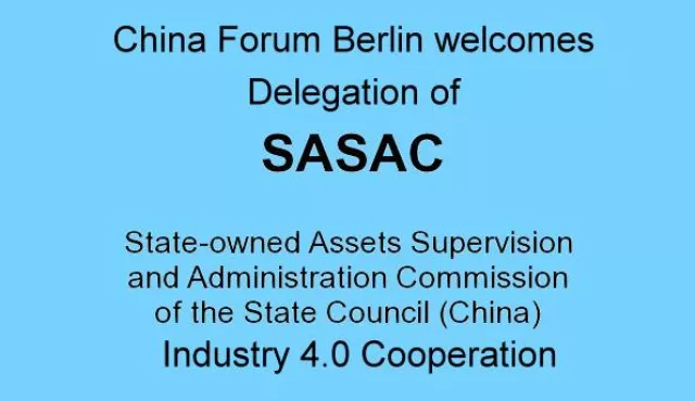 Bild: China + Industrie 4.0 Delegation der SASAC in Berlin