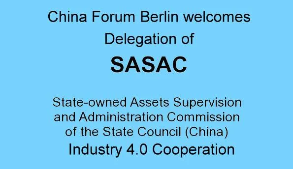 Bild: China + Industrie 4.0 Delegation der SASAC in Berlin