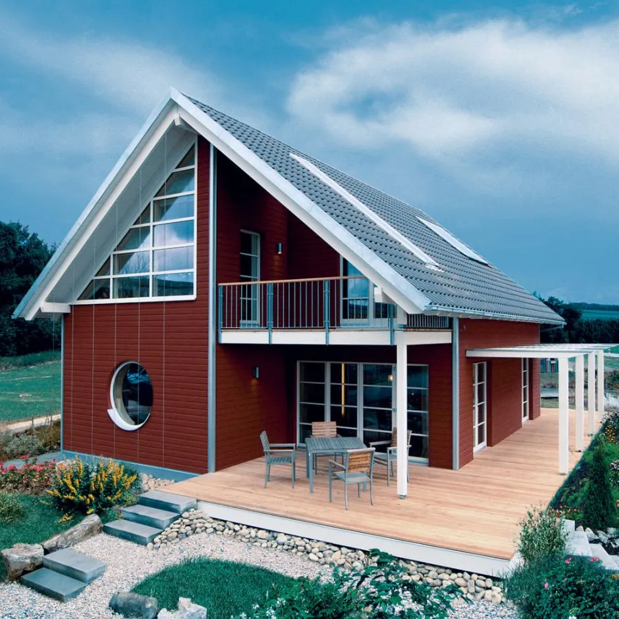 Skandinavisches Energiesparhaus Edition Rot