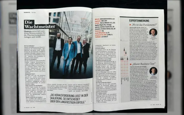 Bild: QUARERO ROBOTICS treibt internationale Expansion nach BILANZ-Bericht voran