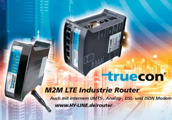 Bild: HY-LINE präsentiert LTE-Variante des erfolgreichen M2M Routers für den industriellen High-Speed Einsatz