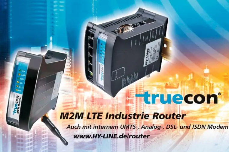 HY-LINE präsentiert LTE-Variante des erfolgreichen M2M Routers für den industriellen High-Speed Einsatz Bild: HY-LINE präsentiert LTE-Variante des erfolgreichen M2M Routers für den industriellen High-Speed Einsatz