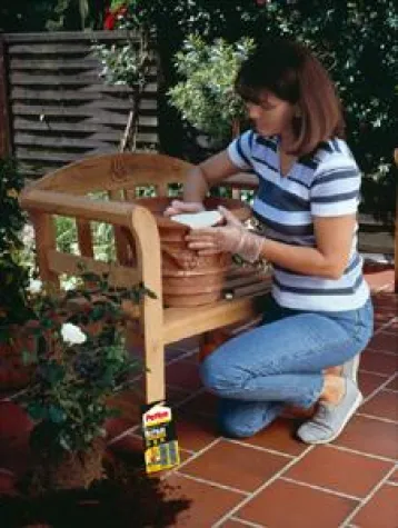 Bild: Wenn der Terracotta-Topf zum „Torpfosten“ wird…