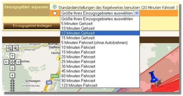 Bild: Standortanalyse im Internet mit neuen Funktionen für Existenzgründer und Einzelhandel