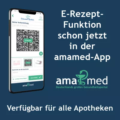 Bild: Der Vorreiter unter den Apotheken-Apps: amamed-App bietet schon jetzt E-Rezept-Funktionalität