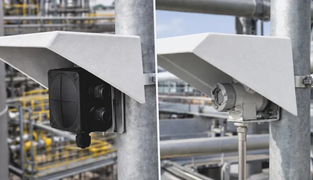 Bild: Sonnenschutzdächer für Außengeräte: SCHRAMM GmbH bietet Baureihe WSD für Freiluftanwendungen